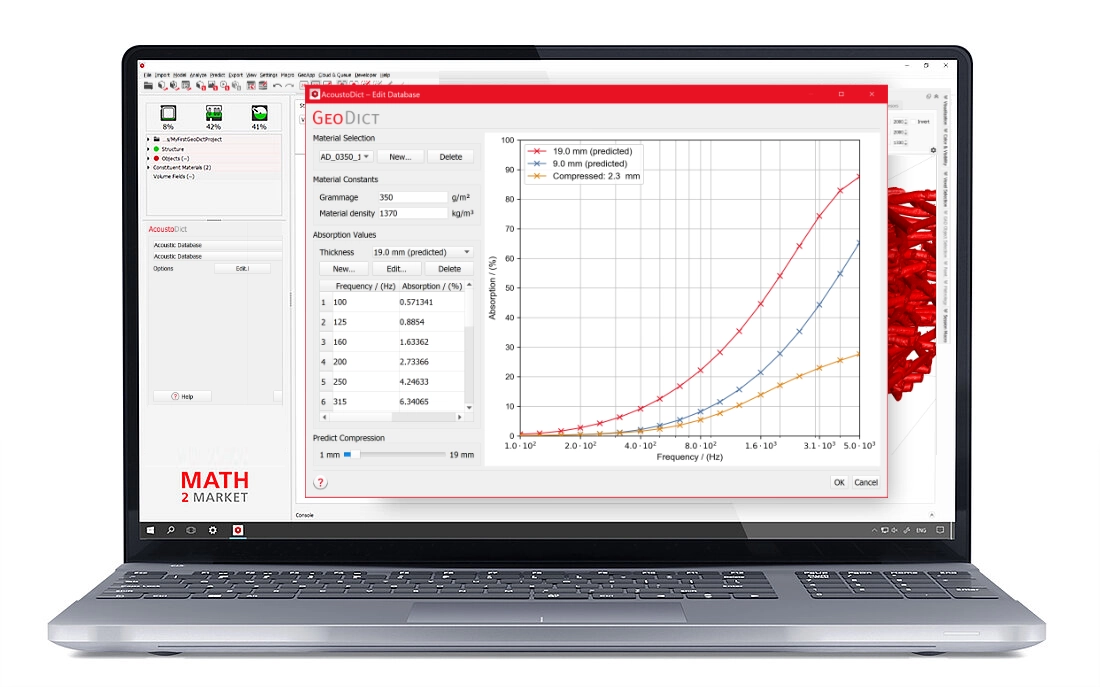 Die Materialdatenbank in AcoustoDict