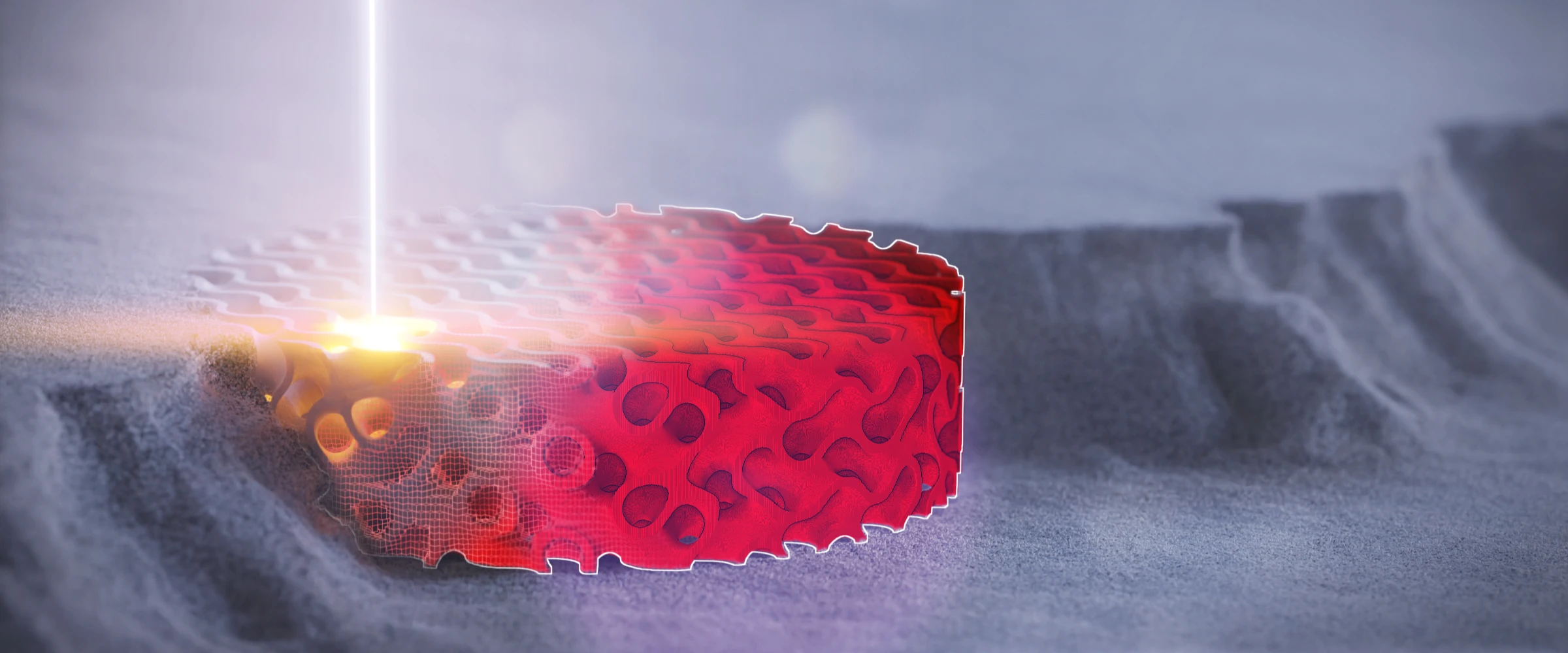  SEO Bilder Alt-Text Berater Benutzerdefiniertes Gem  Verstanden, der Fokus liegt auf der Veranschaulichung der Möglichkeiten. Hier ist der angepasste Alt-Text.  Deutsch: Additiv gefertigte Gyroid-Struktur neben ihrem digitalen Design in GeoDict, das die Gestaltung und Eigenschaftsvorhersage komplexer Geometrien veranschaulicht.  Englisch: An additively manufactured gyroid structure shown with its digital design from GeoDict