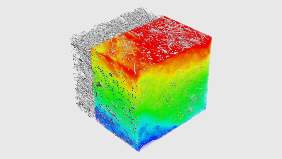 CFD Simulation of Temperature Distribution in Rockwool