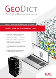 Digital twin of an aluminum foam