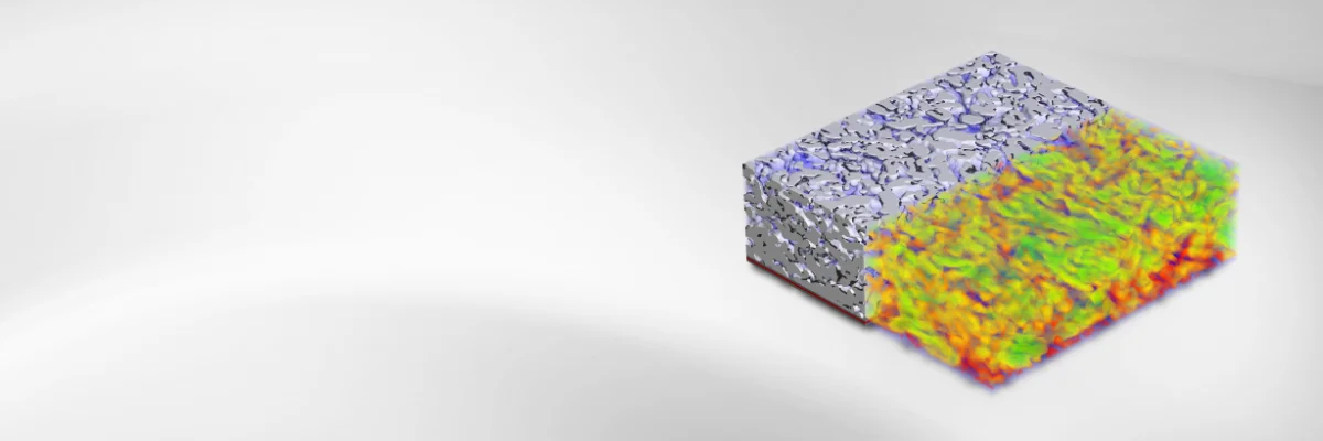 Analysis of battery operation: A 3D simulation visualizing the lithium-ion concentration within an electrode structure during the charging process