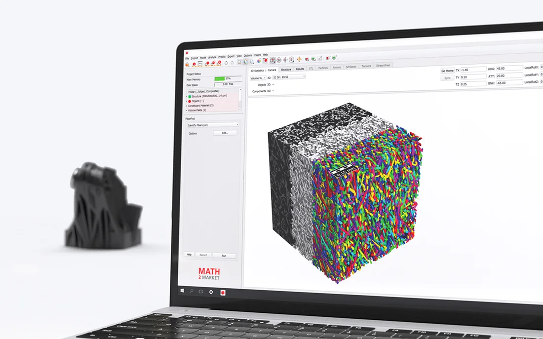 Fiber identification on µCT data
